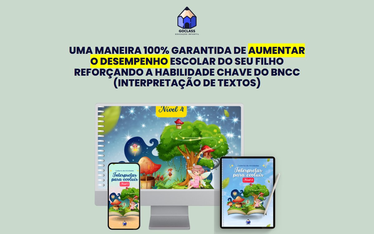 Landing page do kit Interpretar para Evoluir